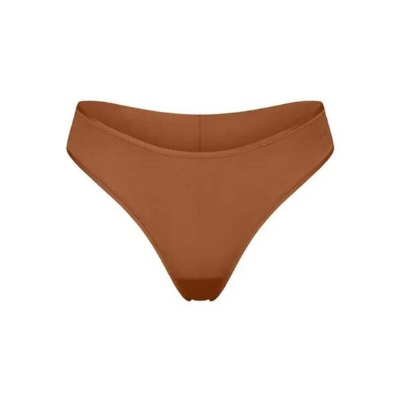 SKIMS Shine Foundations Cheeky Brief Bronze Brown NWT Size 4X - Picture 1 of 9